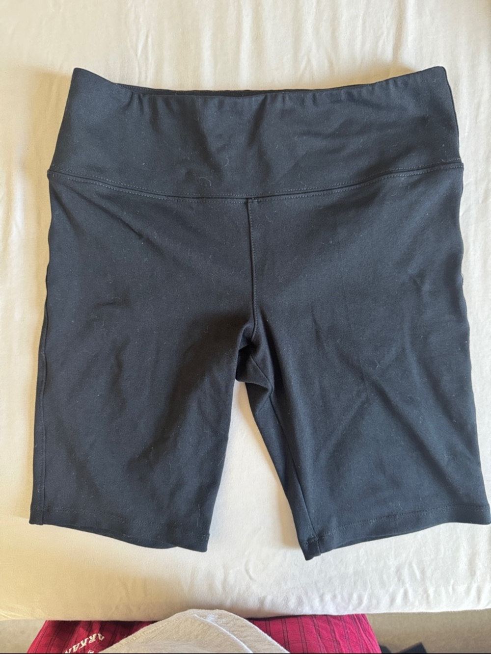 David Lerner Black High-Waist Bike Shorts